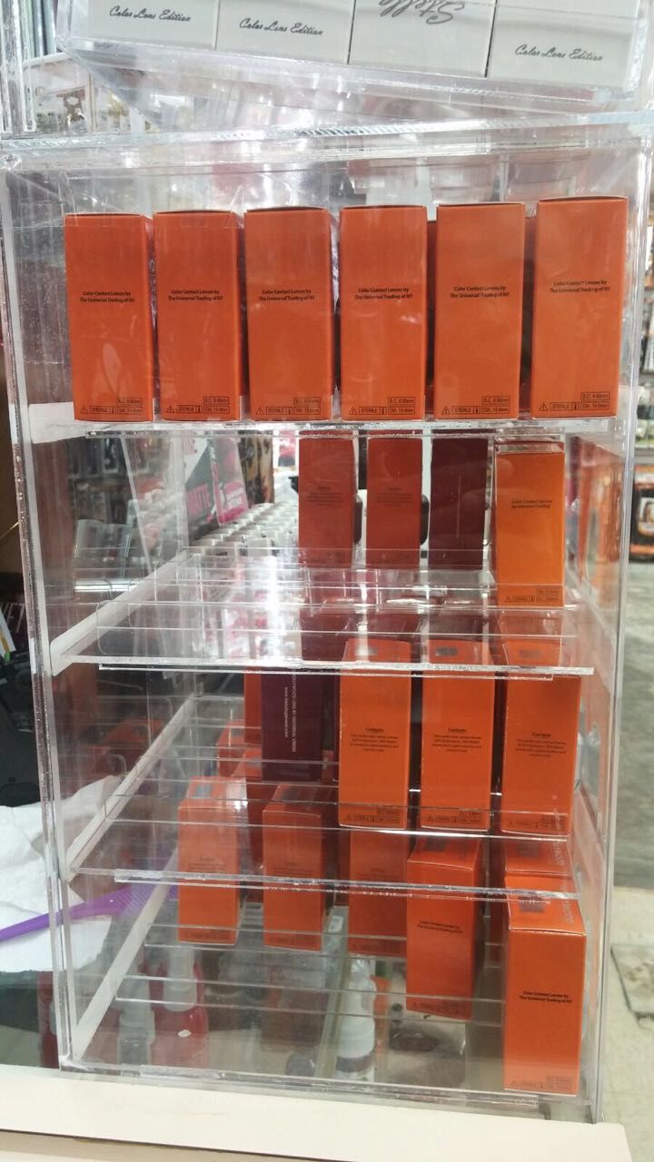 

New arrival Free shipping by DHL with case in hollywood color contact lens packing box