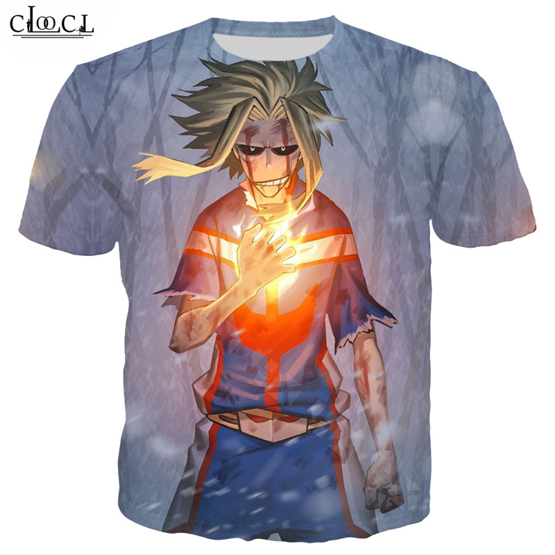 

2020 New Style Anime My Hero Academia T Shirt Women Men 3D Print All Might Short Sleeve Fashion Couples Plus Size Tops, T shirt 1