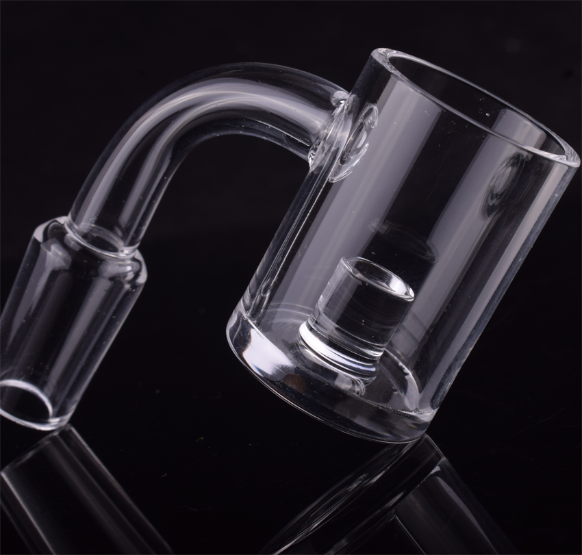 

New 4mm Bottom Flat Top Core Reactor 25mm Quartz Gavel Banger 10mm 14mm 18mm Quartz Banger Nails For Glass Bongs Water Pipes