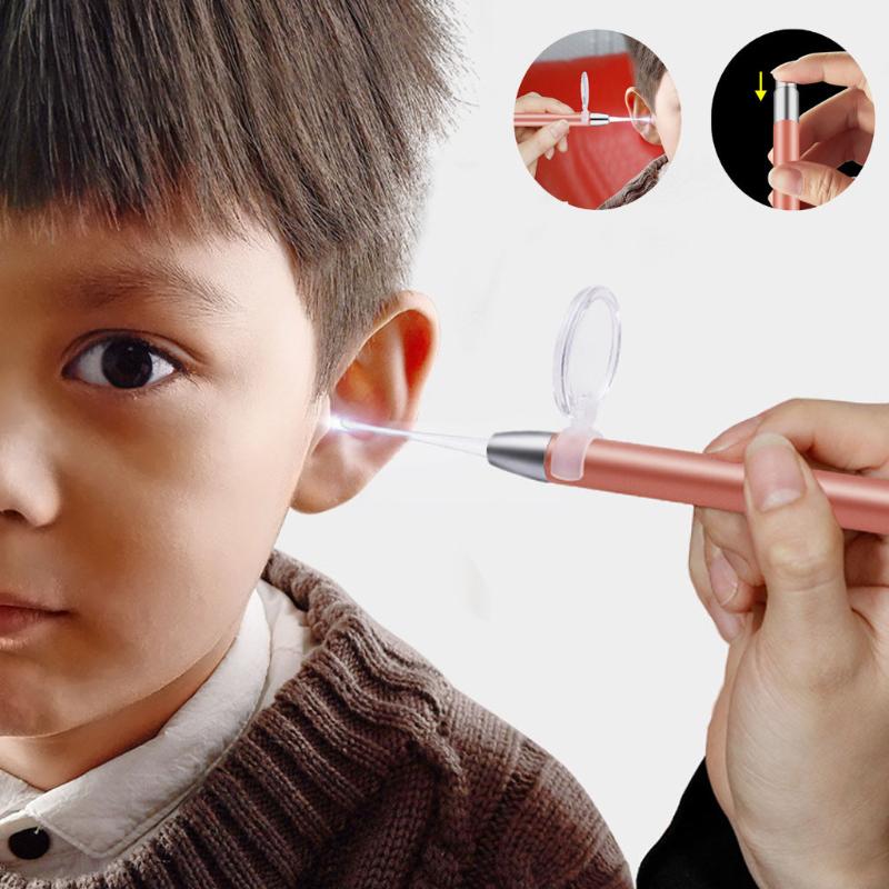 

2020 New Hot Sale Beauty Tools Lighted Ear Light Ear Spoon Digging Picking Tweezers Tool Set Spoon Mar.11
