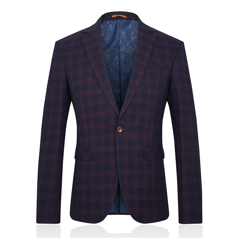 

2020 new style Trench coat Men grid stripe wool Casual Coat Men' Blazers suits men' leisure High quality suits jackets, Photo color