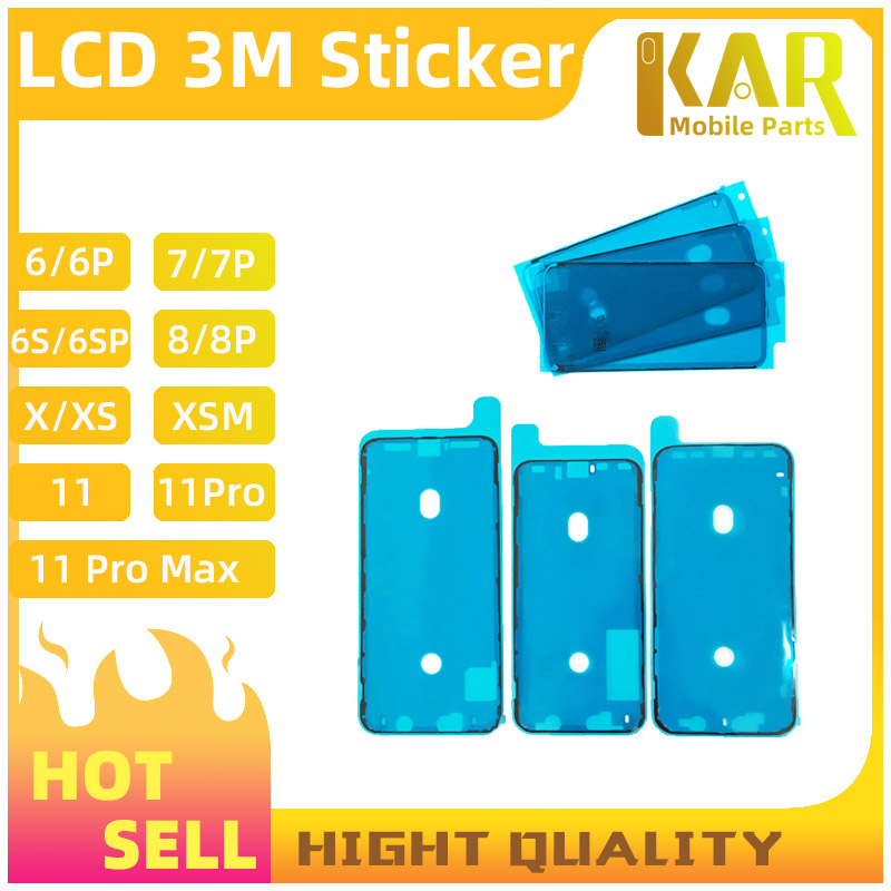 

High quality Waterproof Sticker For iPhone 6 6S 7 7P 8 8G X XS 11 11 PRO 12 13 13 PRO MAX LCD Screen Tape 3M Adhesive Glue Repair Parts