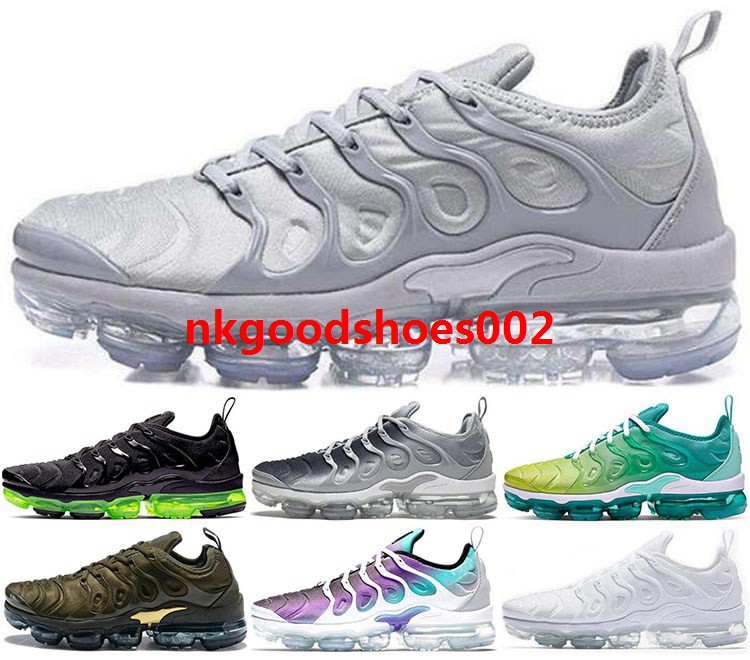 

2020 air cushion Vapors tn plus size us 5 12 13 Running Shoes max eur 46 47 junior Men women Sneakers Mens Trainers Kids Runners Sports, With box