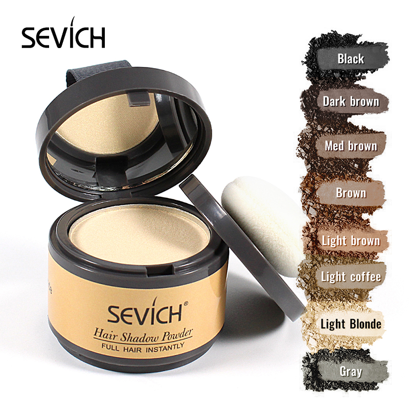 

Sevich Makeup Hair Line Shadow Powder Eyebrow Powder Extract Easy to Wear Make Up neat symmetry hairline with Mirror Puff Fibers