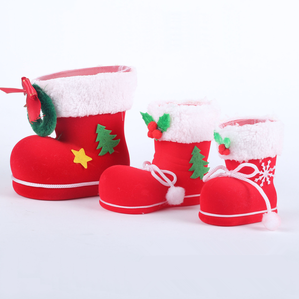 

Christmas Tree Pendant Ornaments Boots Decorations Home Santa Sack Gifts Weihnachten 2016 Navidad