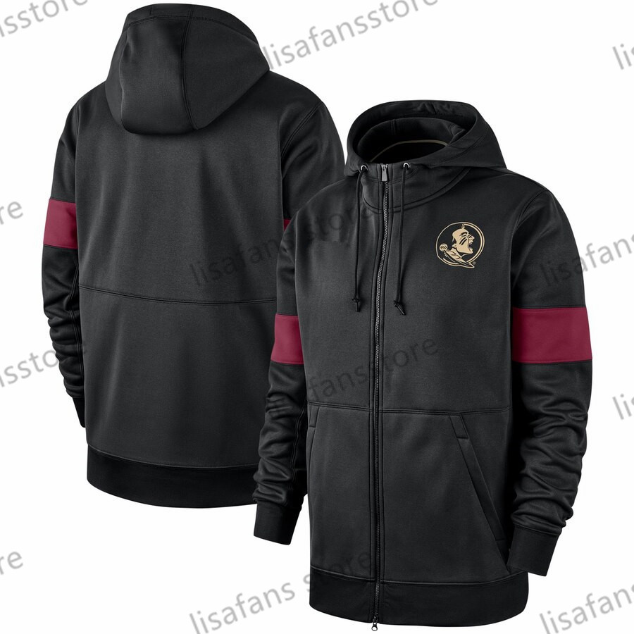 

Florida State Seminoles tops Sweatshirts On-Court Basketball Player Showtime Sideline Performance Full-Zip Hoodie Mens College Jackets, As pics