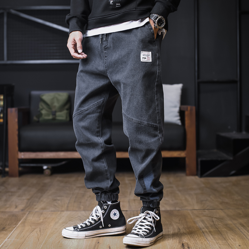 

Streetwear Black Jeans Harem Pants for Men 2020 Men's Fashion Joggers Jeans Male Trousers Cargo Sweatpants Men