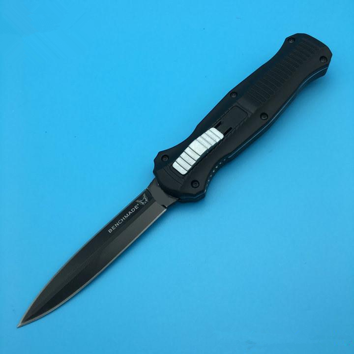 

BM Benchmade Infidel 3300 3310 Carbon pattern handle Automatic D2 Black Double blade Dual action 3350 Tactical knife dagger Camping knives