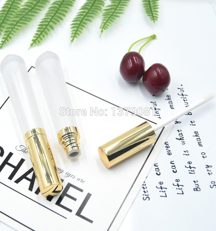 

10/30/50pcs High Grade 5ml Plastic Empty Lip Gloss Tube, DIY Matte Liquid Lipstick Container,Elegant ABS Frosted Lip Gloss Tube