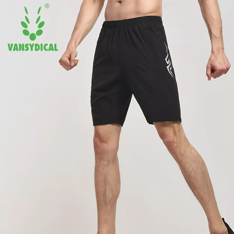 

2020 Mens Sports Running Shorts Training Soccer Tennis Workout GYM Shorts Quick Dry Outdoor Jogging Elastic, Black
