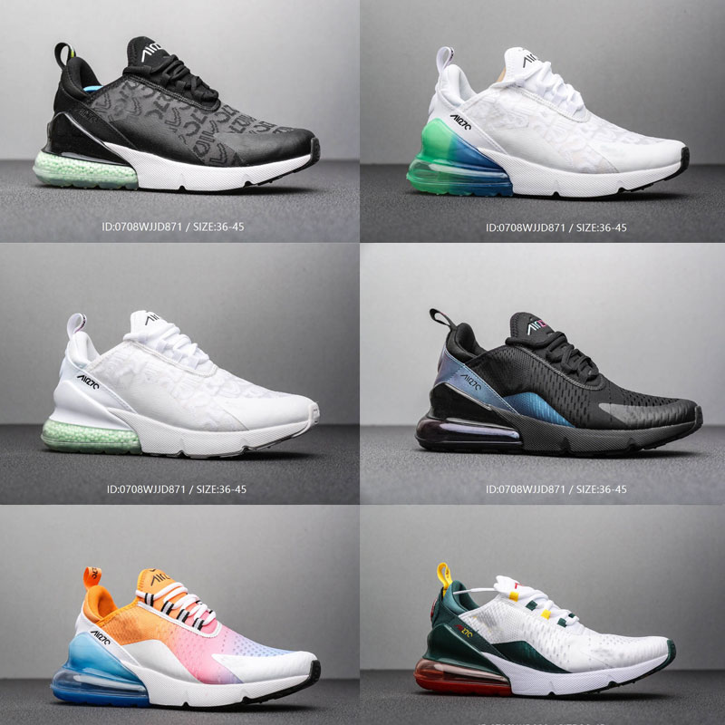 

2019 New Parra Designer 270s Photo Blue Mens Womens Running Shoes Triple White University Red Olive maxes Volt Habanero 27C Sneakers 36-45