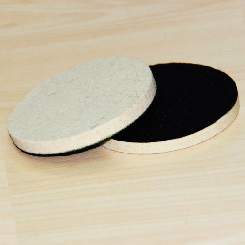 

2 x 4" 100mm Fine Wool Glass Polish Felt Polishing Wheel Buffing Pad for Metal Marble Glass Ceramics on Sander Grinder