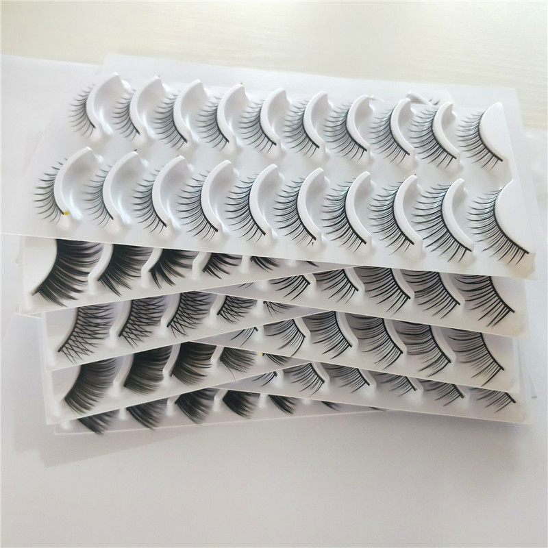 

1 set pairs natural long thick false eyelashes 8