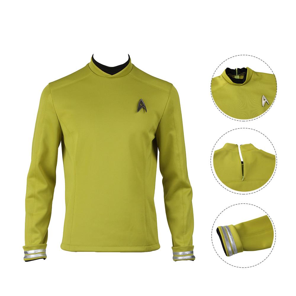 Movie Star Trek Beyond Leonard H McCoy Bones Spock Blue Top Cosplay Costume