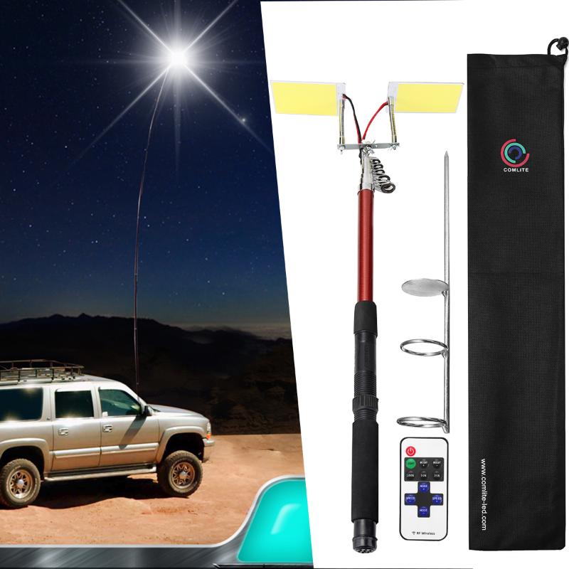 

COB Outdoor Lantern Rod Fishing Camping Light Remote Control DC12V Portable Emergency Lamp for Road Trip Torch Portable