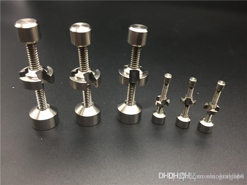 

Titanium Nail 10mm 14mm 18mm smoking metal pipe click n vape for Incense Globe Dab Oil Rig quartz nail ceramic titanium nail