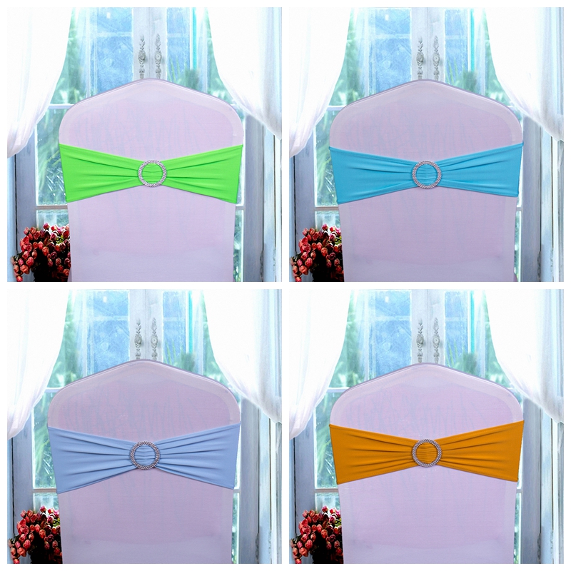 10/ pcs /élastique Spandex Housses de chaise rubans Bandes Noeuds satin/é avec Bowknots pour mariage Maison D/écorations de f/ête 10 PCS Red