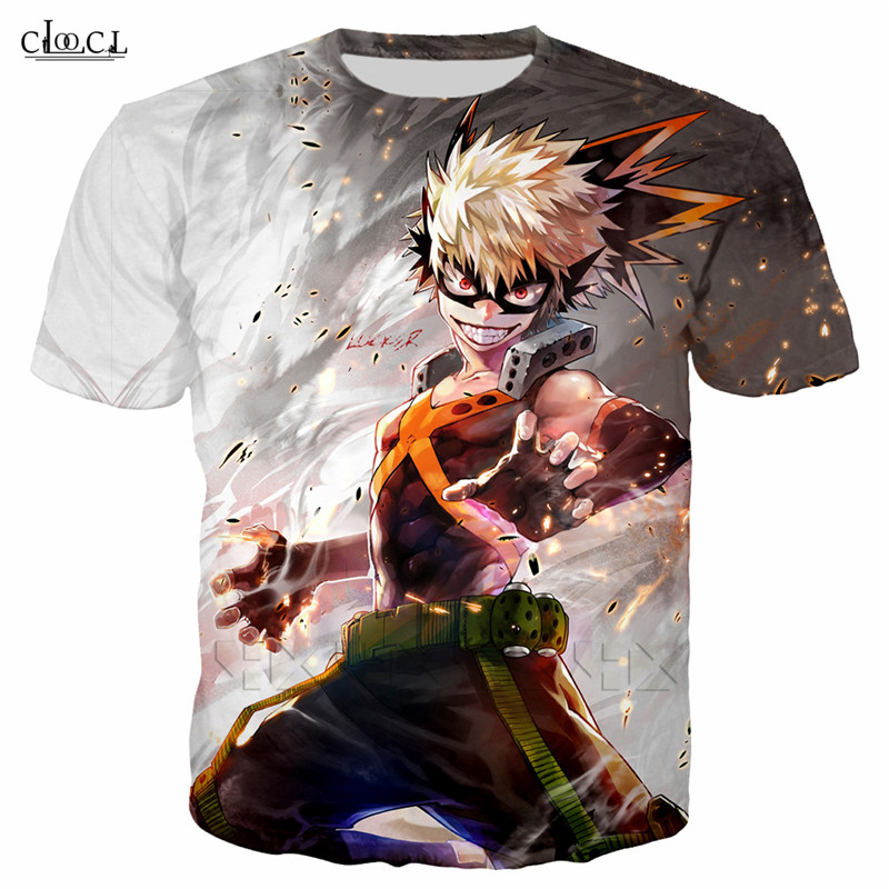 

2020 Fashion Anime My Hero Academia T Shirt Men Women 3D Print Short Sleeve Couples Pullover Streetwear Hipster Tops, T shirt 1