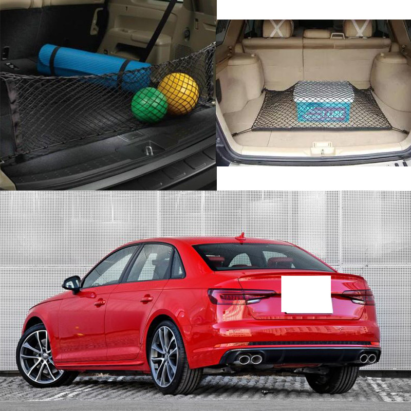 

For AUDI S4 model Car Auto Rear Trunk Cargo Organizer Storage Nylon Plain Vertical Seat Net