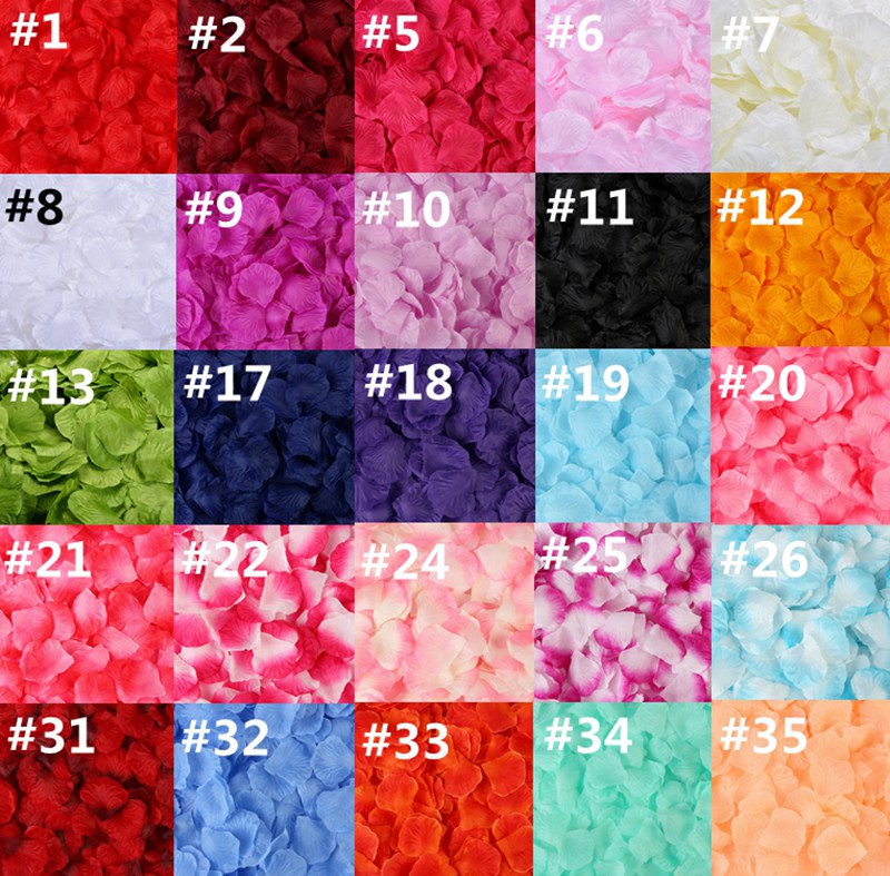 

100pcs/set Silk Rose Petals 20 Colors Artificial Flowers Petals Garden Home Wedding Party Hotel Decoration Rose HHA1145, 1set=100pcs=1lot
