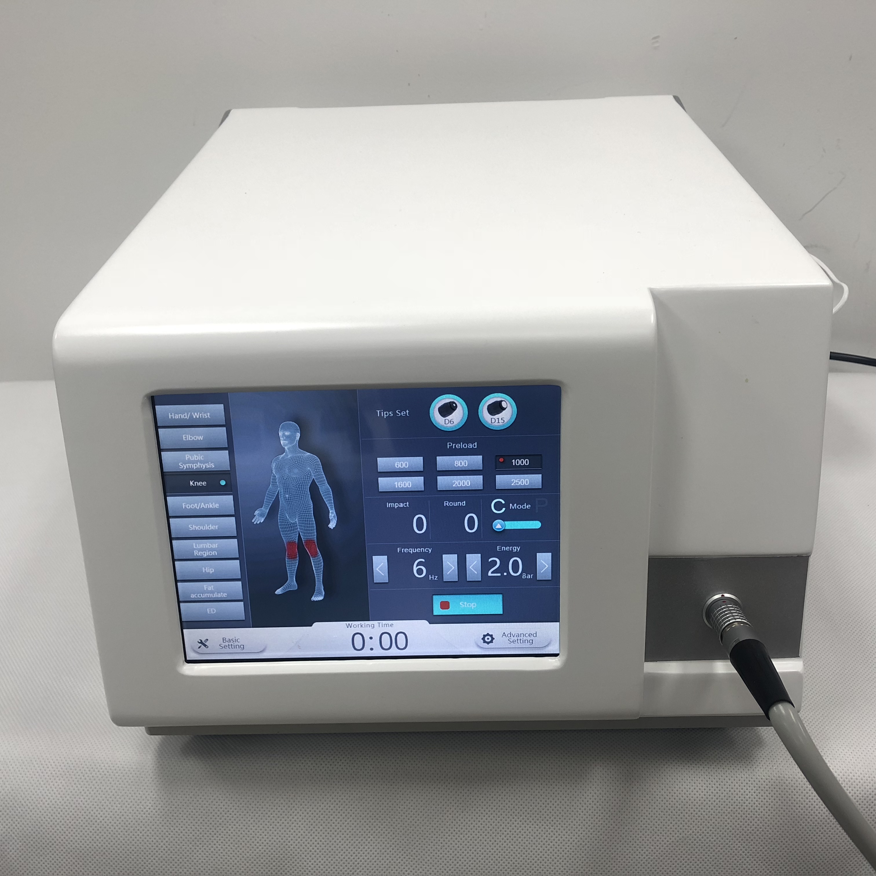 

Pressure Physical therapy shock wave therapy shockwave machine for Back/ Knee/ Shoulder/ Elbow/ Heel/ Hip Pain