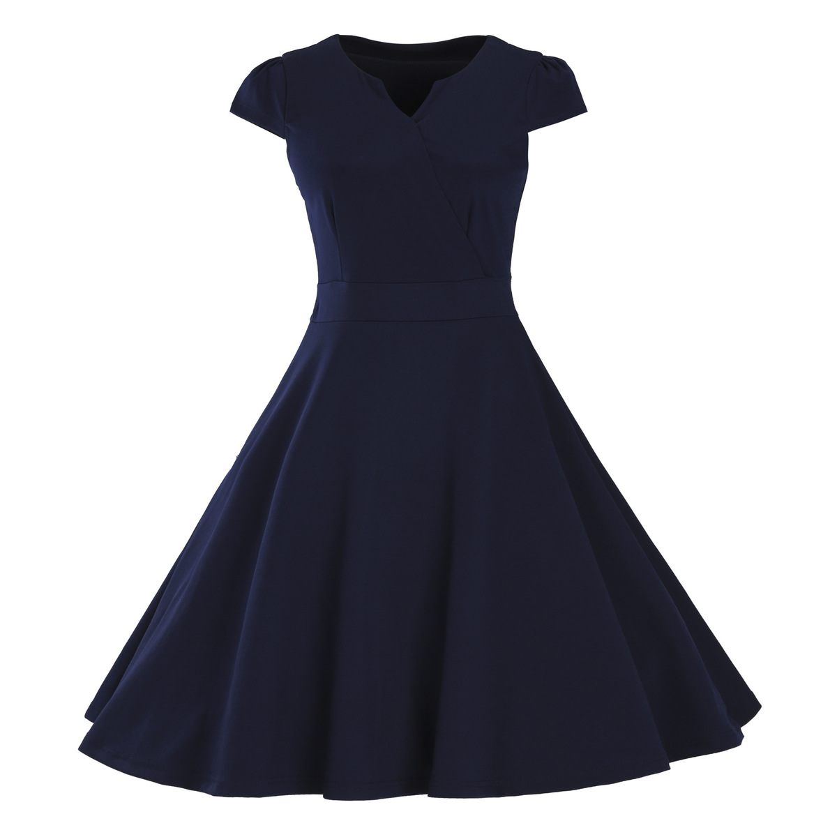 Kleid A line Schaukel Kurzarm Party Sommer Frauen Plus Größe Longuette