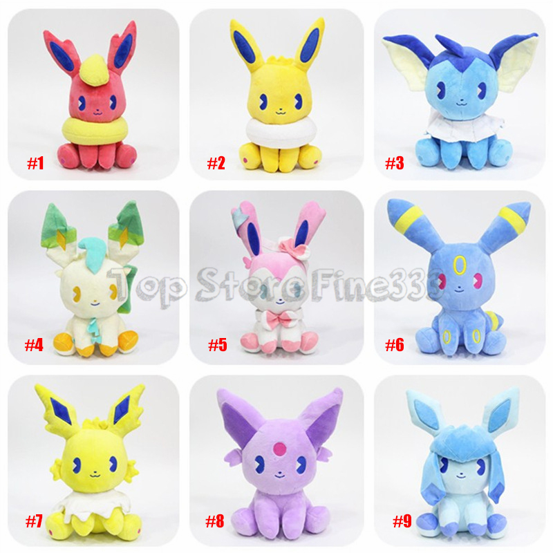 

10 Models Different Eevee Family Eevee Stuffed Animals Plush Toys 20CM Eevee 9 Models Best Toys Kids Gifts DHL, As pic