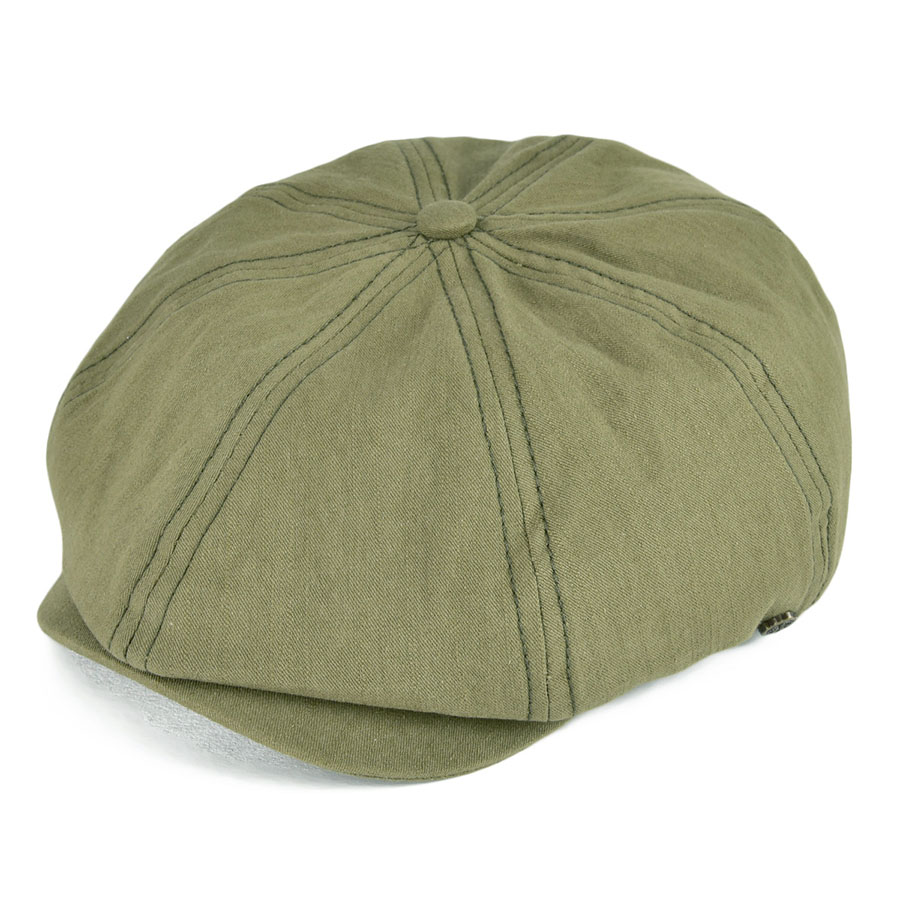 White Cotton Newsboy Cap Men 