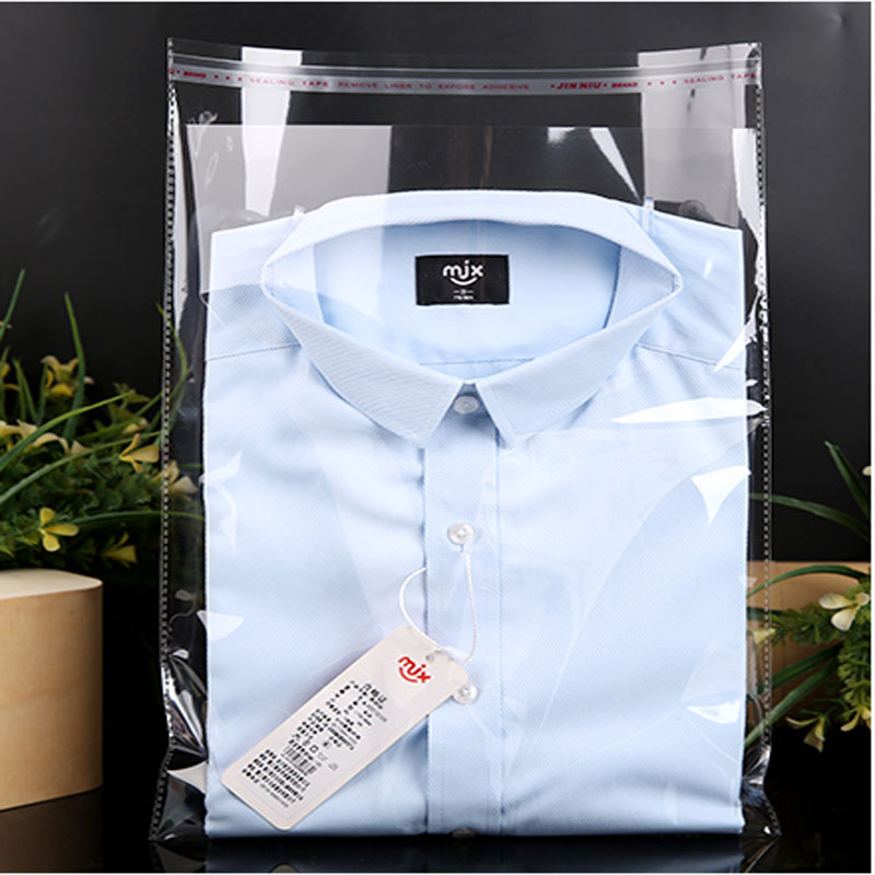 

BOPP Adhesive Self adhesive Bag Clothing Bag Opp Plastic Shirt Transparent Packaging Wholesale