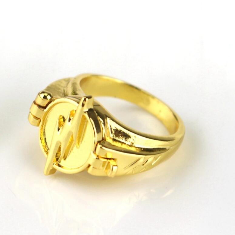 

jewelry the flash rings shape rings gold color band rings simple for unisex hot fashion