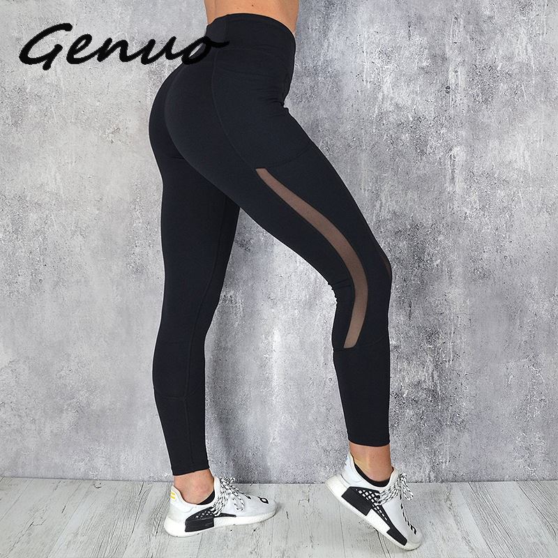 

Genuo New 2019 Fitness Women Leggings Push up Women High Waist Pocket Workout Leggins 2019 Fashion Casual Leggings Mujer 3 Color, Pink