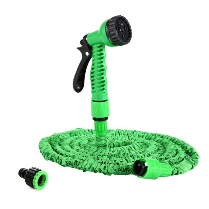 

50ft/100ft Hose with Multifunctional Water Gun Garden Tool Water Pipe with Nozzle Easy To Install Disassemble, Green