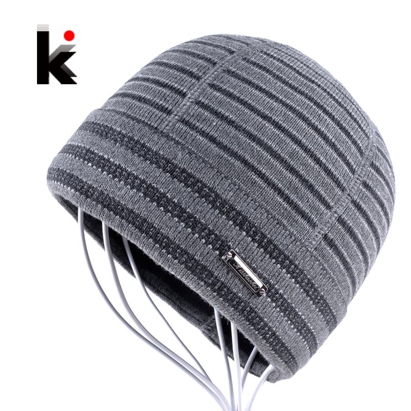 

Winter Hats Beanies For Men Gorro Beanie Fringe Plus Velvet Hat Knitted Caps Bonnet Mens Skullies Touca Inverno