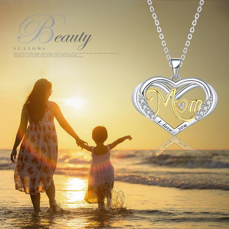 

Other BONISKISS Classic 100% 925 Sterling Silver Ladies Necklace Pendant Woman Fine Jewelry Mother's Day Gift