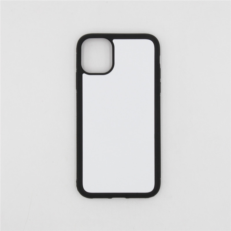 

Wholesale Sublimation Blank TPU+PC Phone Case for iPhone SE 2020 11 PRO MAX XR XS 8 Plus with alu board DIY rubber case, Black+white board