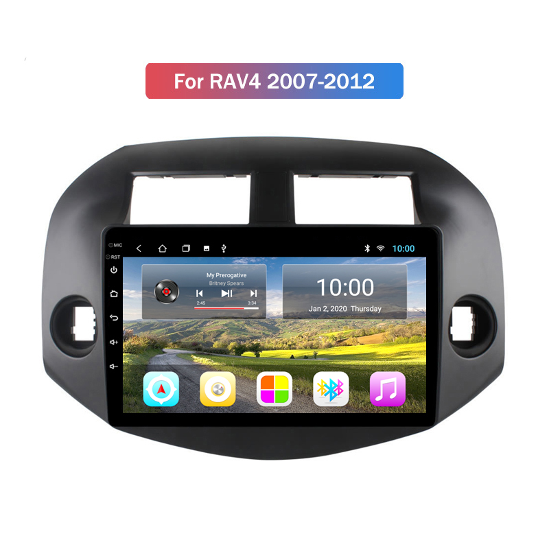 

2G RAM Android 10 Car Radio Video players For Toyota RAV4 2007 2008 2009 2010-2012 Navigation GPS Head Unit Tuner