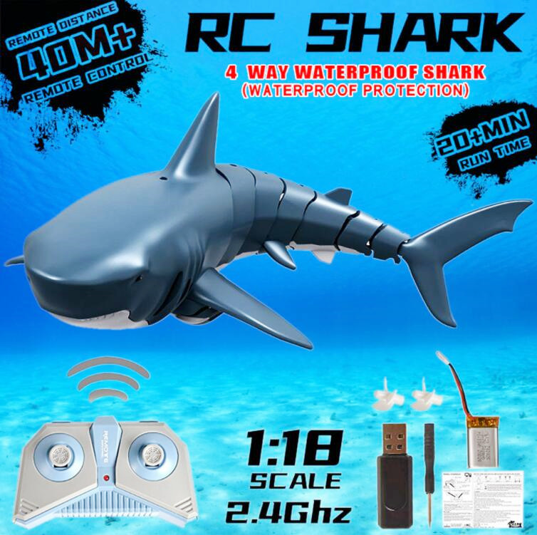 creative remote control inflatable shark toy ball