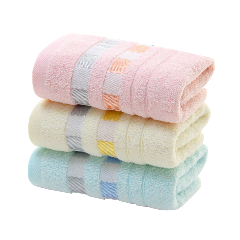 

towels Three pieces Cotton Couple Soft Absorbent Wipe Face Adult Men And Women Hhousehold 33 * 73cm Face Towel, Three cliour