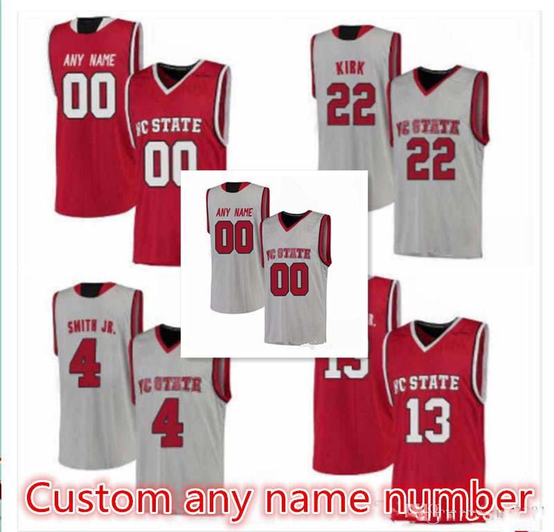 

Custom made NC State Wolfpack Jersey Eric Lockett Jersey 5 DJ Funderburk 0 Jericole Hellems 4 Sacha Killeya-Jones 1 Mens Stitched size S-5XL, As picture show