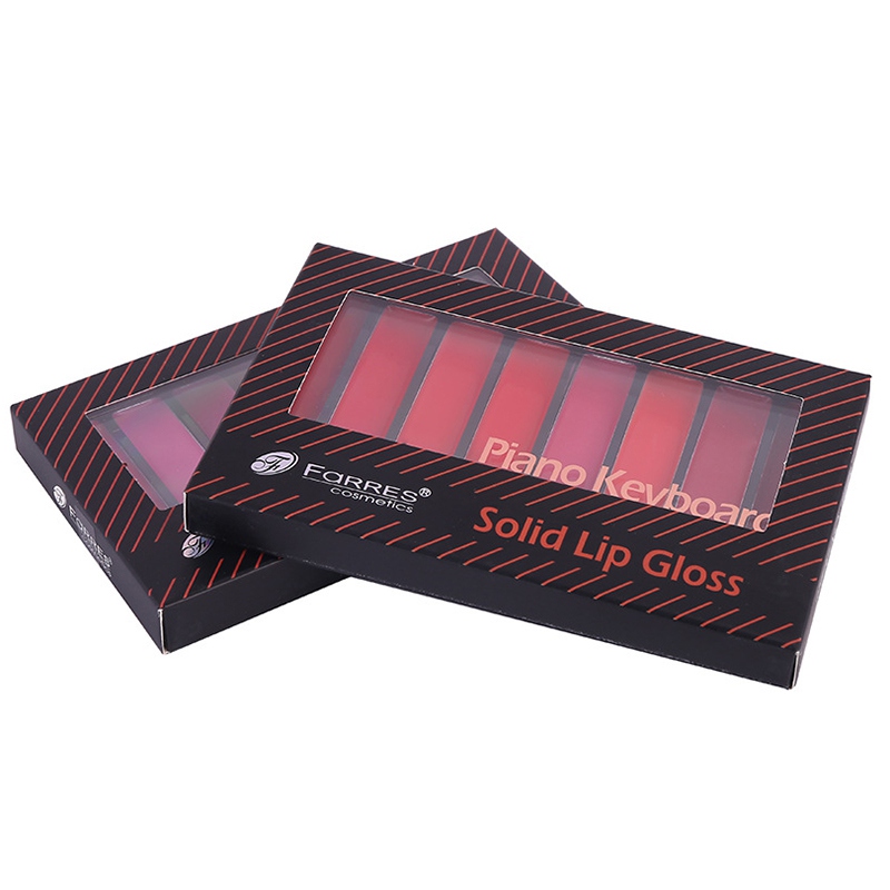 

Matte Lipstick Palette Easy Coloring Long-lasting Waterproof Sweatproof Lip Cream With Lip Brush Good Use, Army green