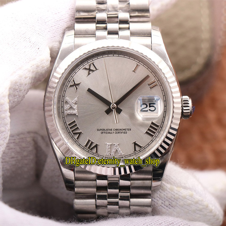 

EW V2 Best version DateJust 36mm 116234-63600 126334 Cal.3235 Automatic 126234 Mens Watch Silvery Dial Steel Strap Luxury Designer Watches, Box