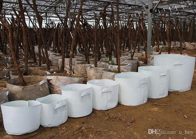 

10 Size Option Non-Woven Fabric Reusable Soft-Sided Highly Breathable Grow Pots Planting Bag With Handles Cheap Price Large Flower Planter
