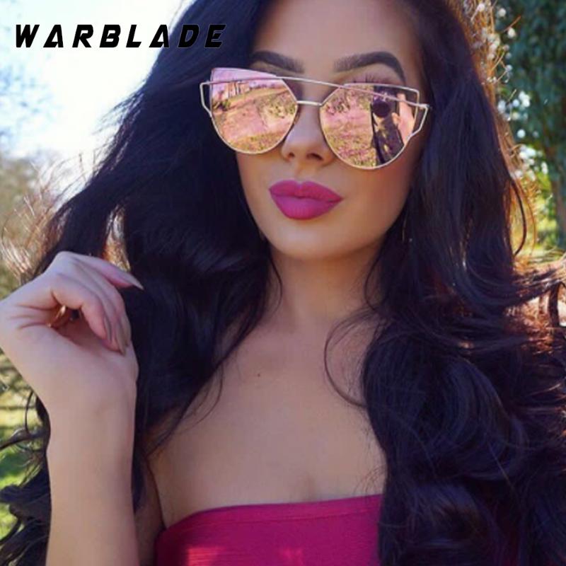 

2020 Hot Cat Eye Sunglasses Women Brand Designer Twin-Beams Sun Glasses Mirror Sunglasses Flat Panel Love Punch Clear Drop Ship