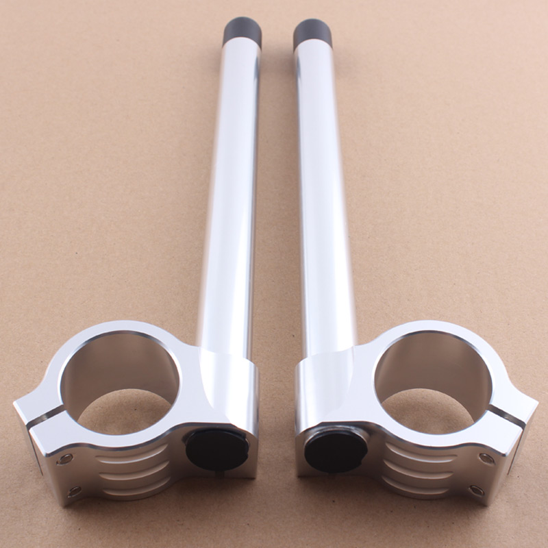 

Motorcycle Handlebar Racing Adjustable Chrome 31/32/33/35/36/37//39/41/45/50/51 mm Clip On Fork Handle Bar Cafe Racer