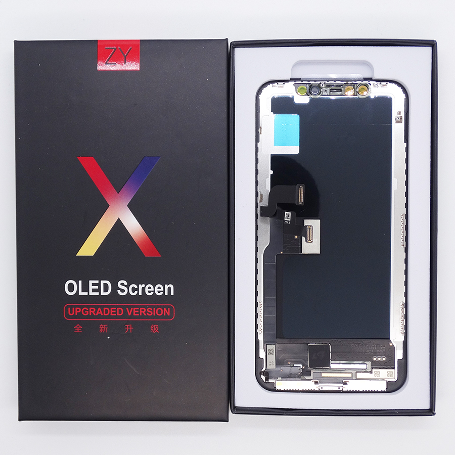

LCD Screen For iPhone X ZY Hard OLED Display Touch Screen Digitizer Complete Assembly Replacement