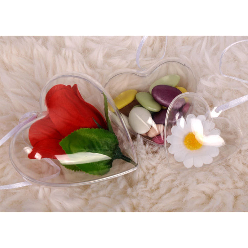 

5pcs Transparent DIY Ball Star Heart Oval Plastic Boxes Decorations for Christmas New Year Party Birthday Wedding Wholesale