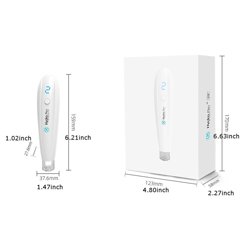 

Hydra Pen H2 Microneedle Skin care Automatic Infusion Applicator HydraPen Microneedling DermaPen with 2pcs needle cartridges