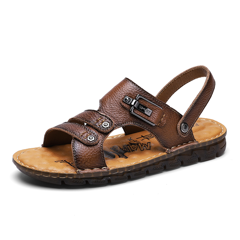 

sandalsslippers genuine da sandali sandalen outdoor beach safety verano sandalle transpirables uomo men sandale sandalet herren, Black