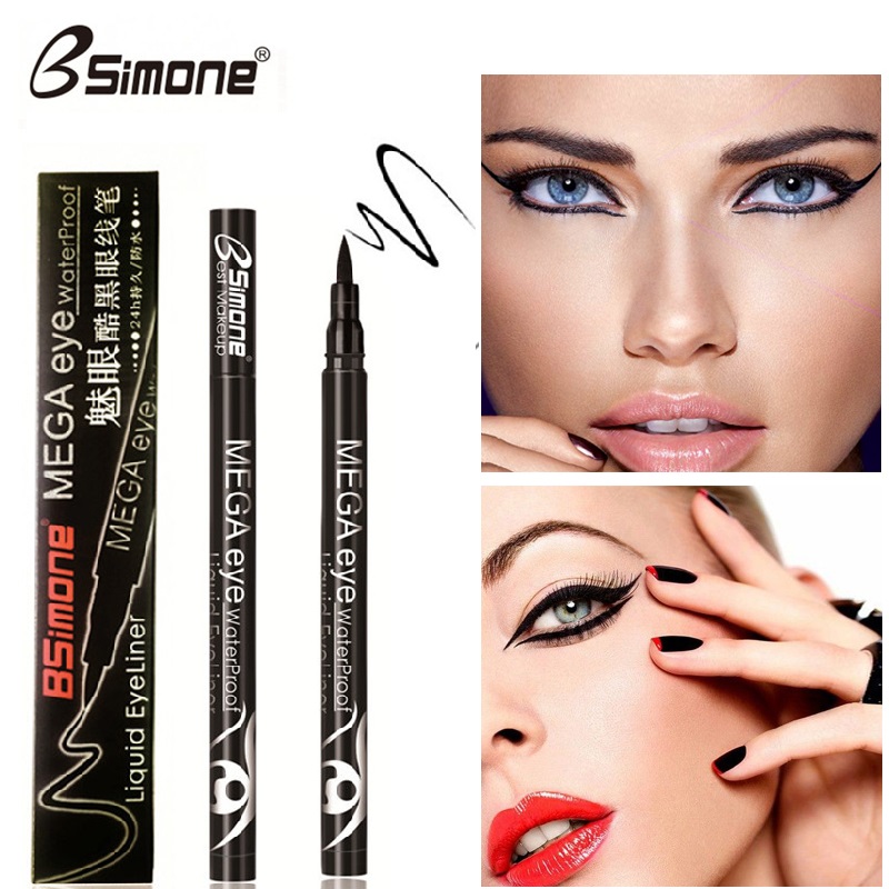

BSIMONE Quick Dry Black Liquid Waterproof Eyeliner Long-lasting Liner Pen Beauty Makeup Delineador De Ojos TSLM2
