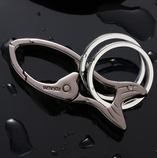 

4style Split Key Ring Chain Split car Key Creative waist hanging Silver Gold Guqing Color Metal Split Keychain Ring Parts Multifunctio C831